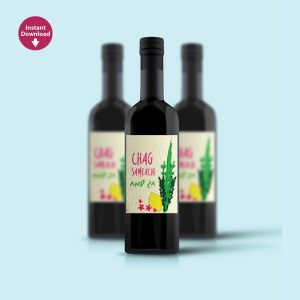Printable Sukkot wine label