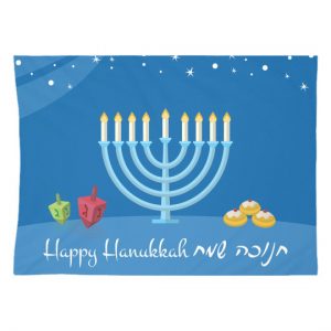 Hanukkah Tapestry 26” X 36” (blue)