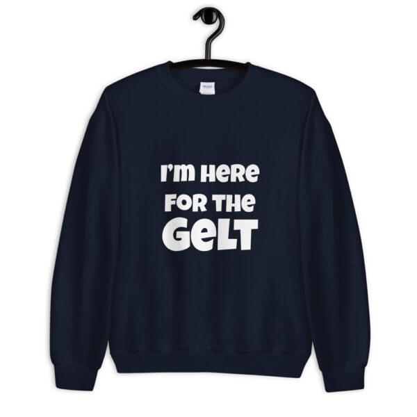 I'm here for the gelt hanukkah sweater