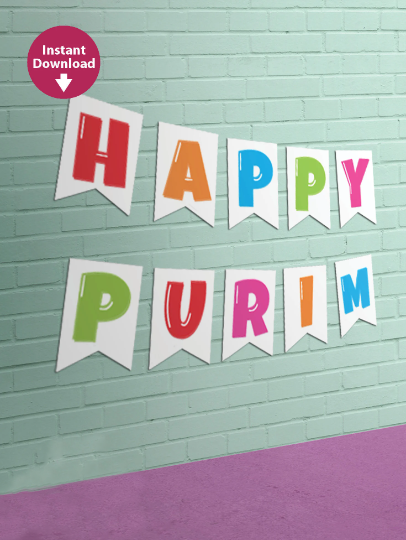 Happy purim Banner